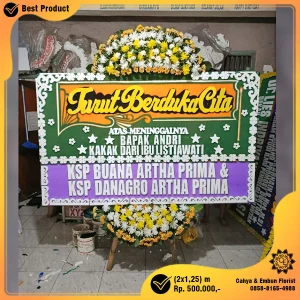 Bunga Papan Duka Cita 2x1.25m Model BP-009