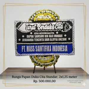 Bunga Papan Duka Cita 2x1.25m Model BP-1781581200031