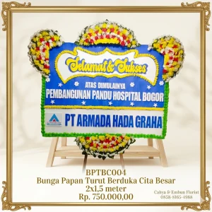 Bunga Papan Selamat & Sukses 2x1.5m Model BP-1781512825868